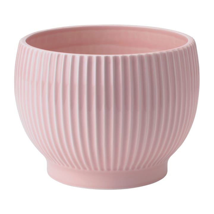 Vaso de flores com relevo Knabstrup Ø16,5 cm - Rosa  - Knabstrup Keramik