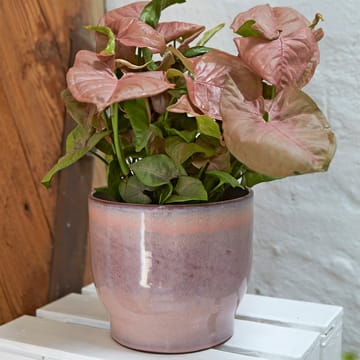 Vaso de flores de exterior Knabstrup Ø16,5 cm - rosa - Knabstrup Keramik