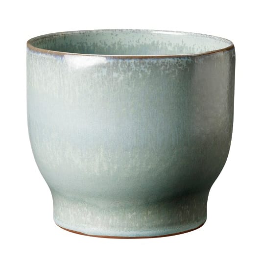 Vaso de flores de exterior Knabstrup Ø16,5 cm - soft menta - Knabstrup Keramik