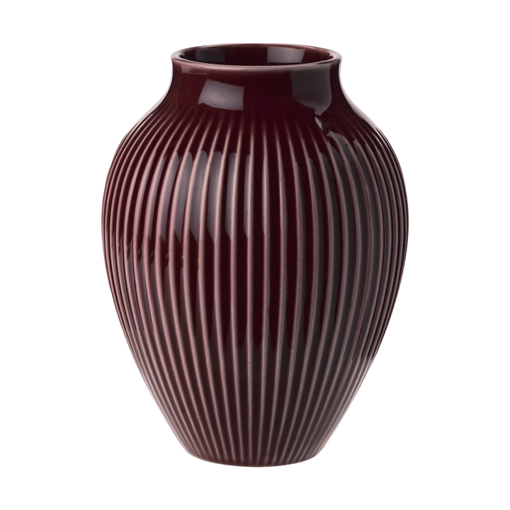 Vaso Knabstrup 12,5 cm - Vermelho escuro - Knabstrup Keramik