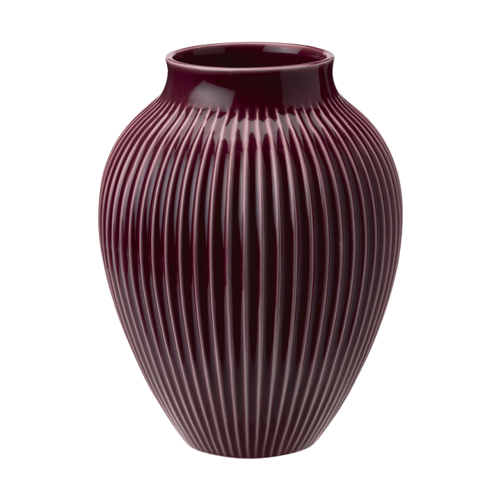 Vaso Knabstrup 20 cm - Vermelho escuro - Knabstrup Keramik