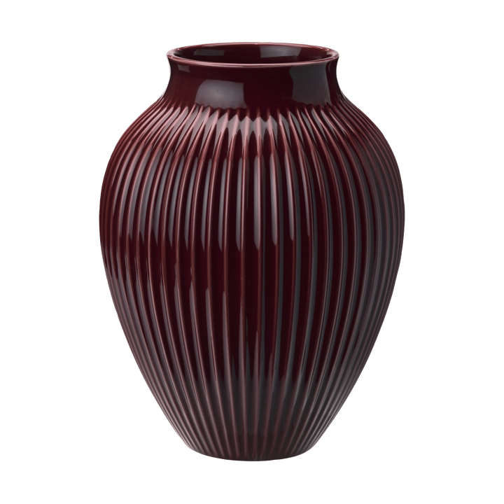 Vaso Knabstrup 27 cm - Vermelho escuro - Knabstrup Keramik