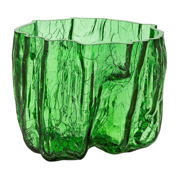 Crackle vaso 17,5 cm - Verde - Kosta Boda