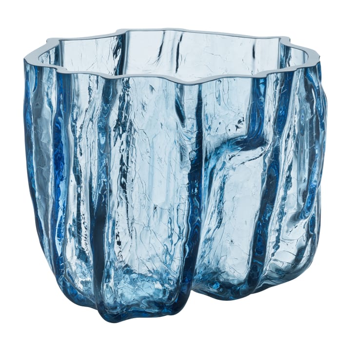 Crackle vaso 17,5 cm - Vidro circular - Kosta Boda