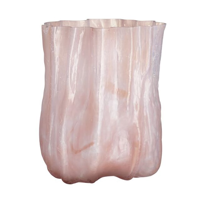 Crackle Vaso 28 cm - Rosa perolado - Kosta Boda