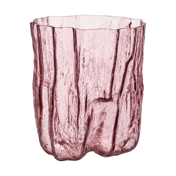 Crackle Vaso 28 cm - Rosa - Kosta Boda