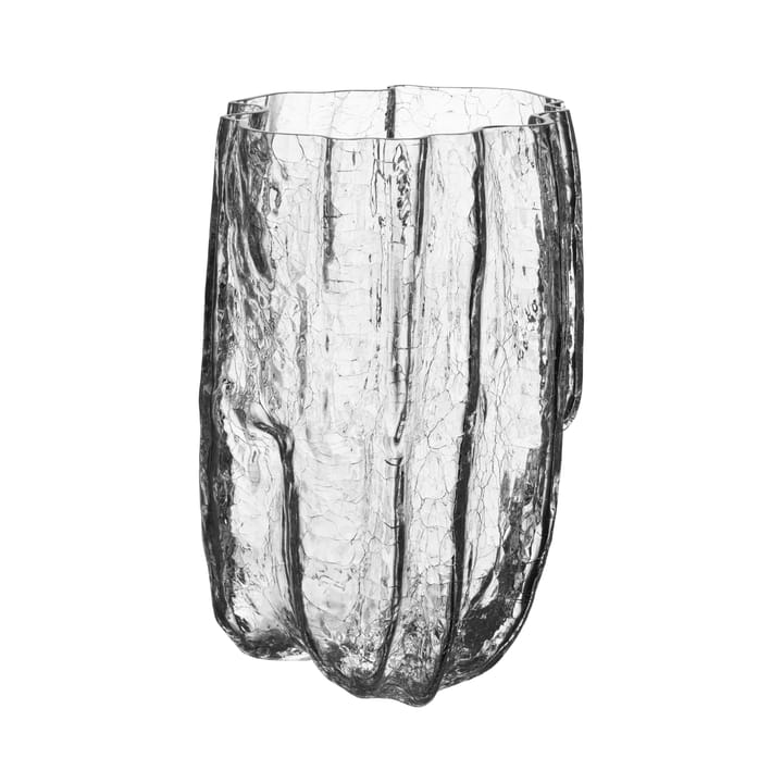 Crackle Vaso 28 cm - transparente - Kosta Boda