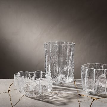 Crackle Vaso 28 cm - transparente - Kosta Boda