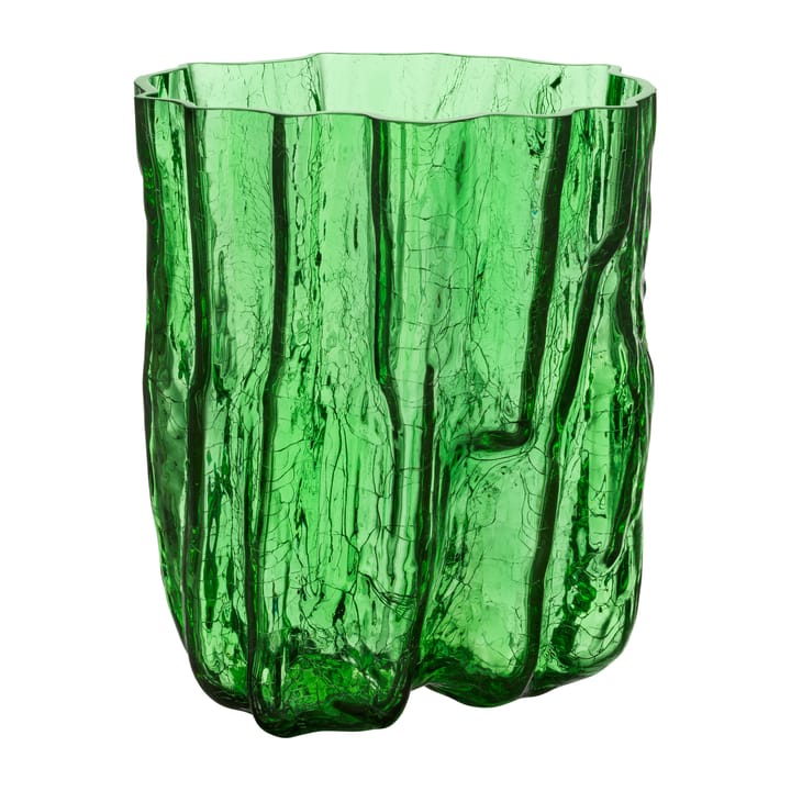 Crackle Vaso 28 cm - Verde - Kosta Boda