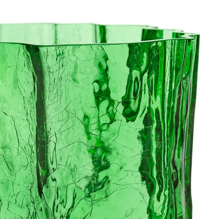 Crackle Vaso 28 cm, Verde Kosta Boda