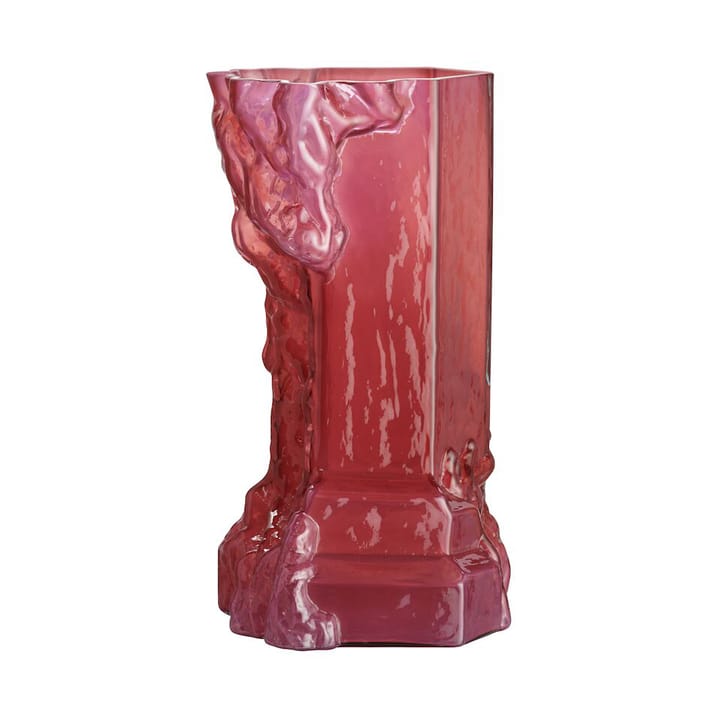 Rocky Baroque Vaso  350 mm - Rosa quente - Kosta Boda