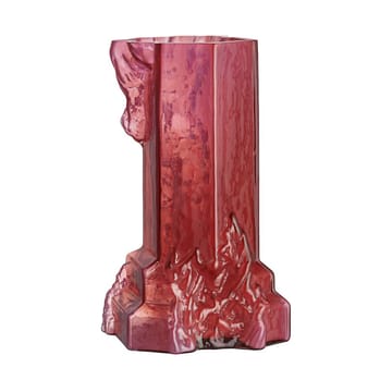 Rocky Baroque Vaso  350 mm - Rosa quente - Kosta Boda