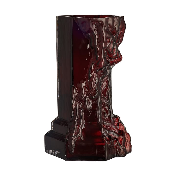 Rocky Baroque Vaso  350 mm - Vermelho escuro - Kosta Boda