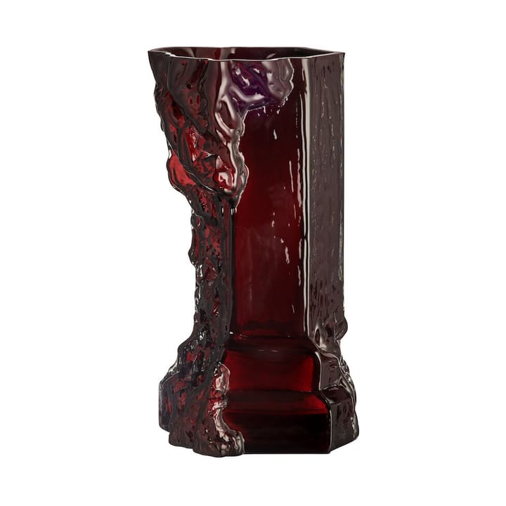 Rocky Baroque Vaso  350 mm - Vermelho escuro - Kosta Boda