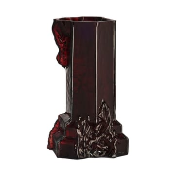 Rocky Baroque Vaso  350 mm - Vermelho escuro - Kosta Boda