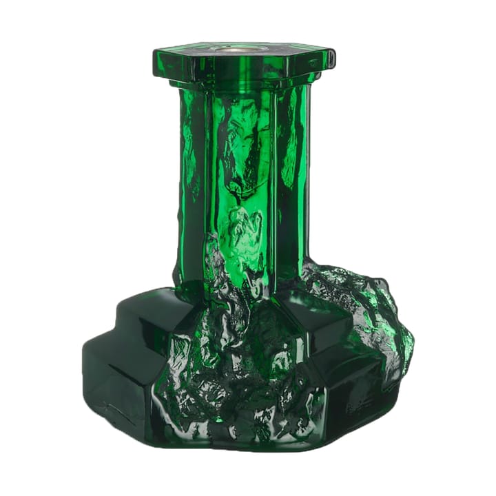 Suporte de velas Rocky Baroque 175 mm, Verde esmeralda Kosta Boda