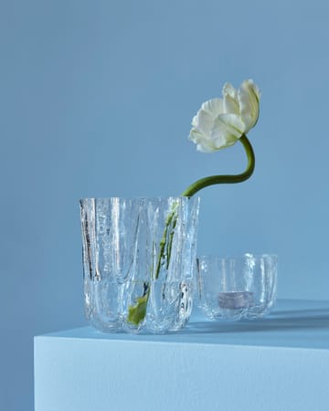 Vaso Crackle 121 mm - Transparente - Kosta Boda