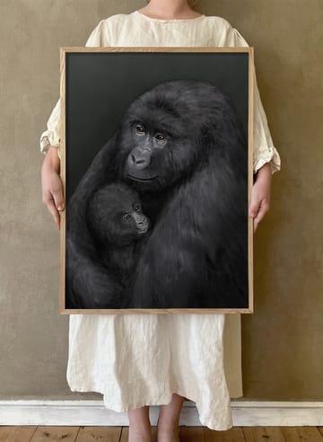 Póster Bergsgorillan - 30x40 cm - Kunskapstavlan®