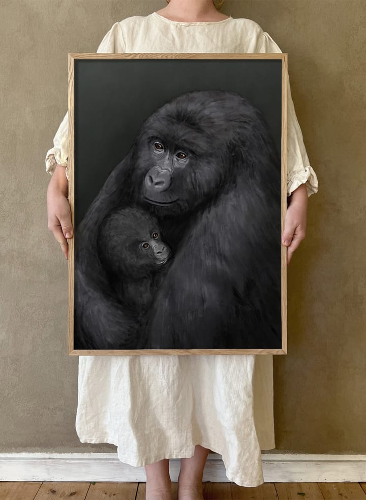 Póster Bergsgorillan, 30x40 cm Kunskapstavlan®