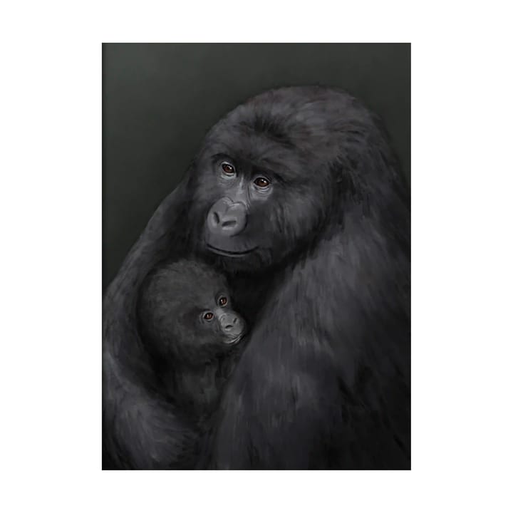 Póster Bergsgorillan - 50x70 cm - Kunskapstavlan®