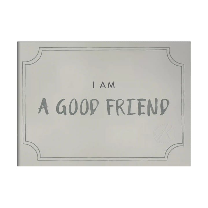 Póster Good friend diploma 21x30 cm - Dusty mint - Kunskapstavlan®