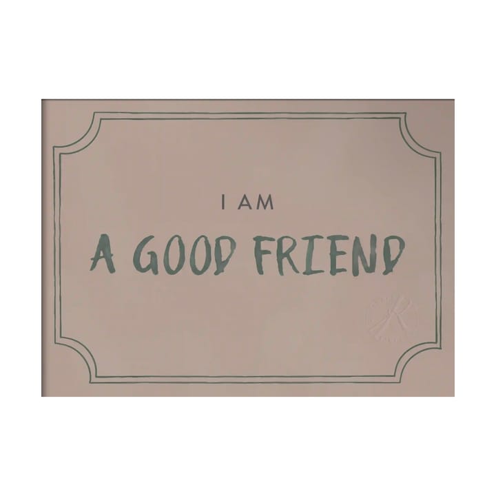 Póster Good friend diploma 21x30 cm - Dusty rose - Kunskapstavlan®