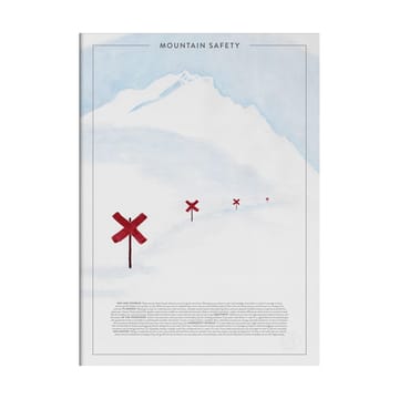 Póster Mountain safety  - 30x40 cm - Kunskapstavlan®