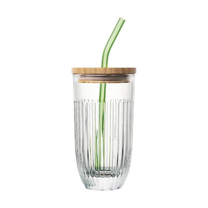 Copos de smoothie Ouessant com tampa e canudo 43 cl - Transparente - La Rochère