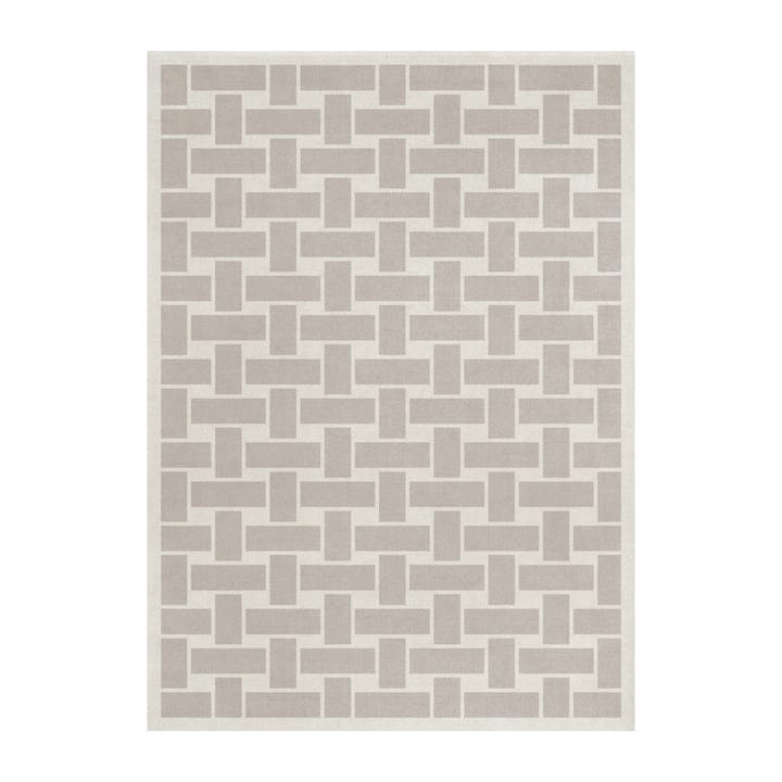 60S Geo Basket Weave tapete de lã - Oatmeal. 300x400 cm - Layered