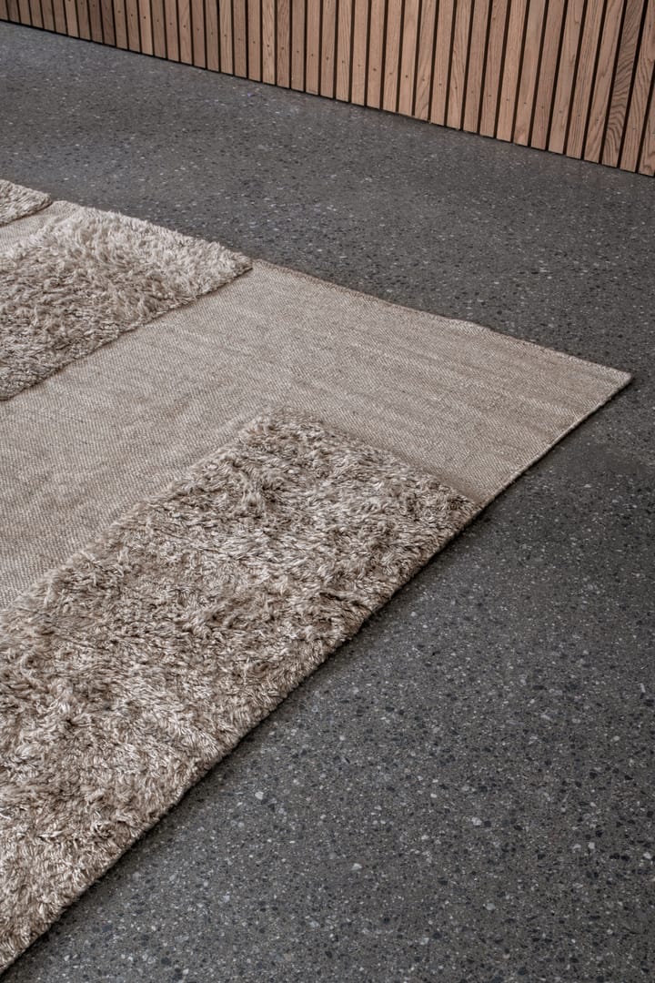 Punja Bricks tapete de lã - Sand Melange. 300x400 cm - Layered