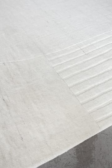 Tapete de lã Circular 180x270 cm - Bone White - Layered