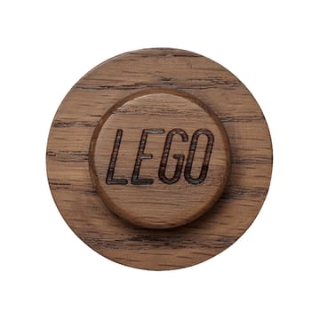 Gancho de parede de madeira LEGO - Carvalho tingido escuro - Lego
