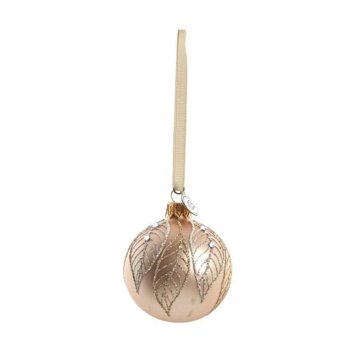 Bola de Natal Cadelia Ø6 cm - Rosa, folha - Lene Bjerre