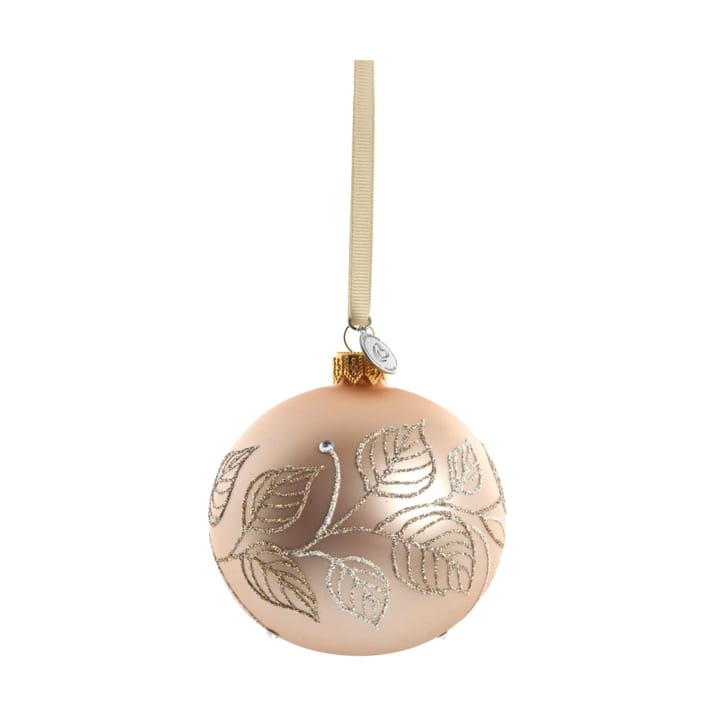 Bola de Natal Cadelia Ø8 cm - Rosa, folha - Lene Bjerre