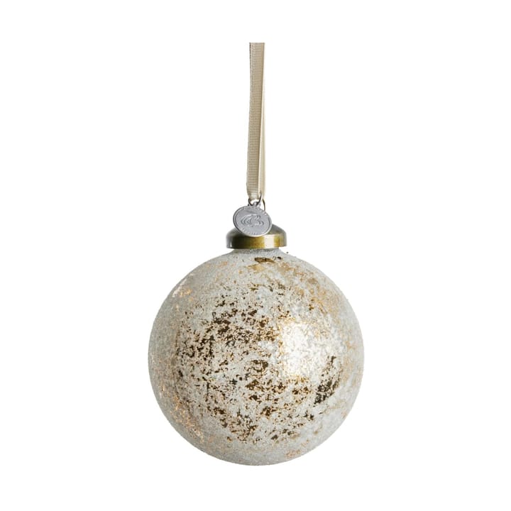 Bola de Natal Clearena Ø8 cm - Off white-dourado - Lene Bjerre