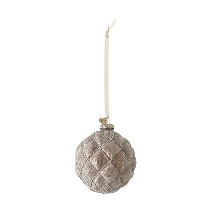 Bola de Natal Norille Ø11 cm - Castanho antigo, treliça - Lene Bjerre