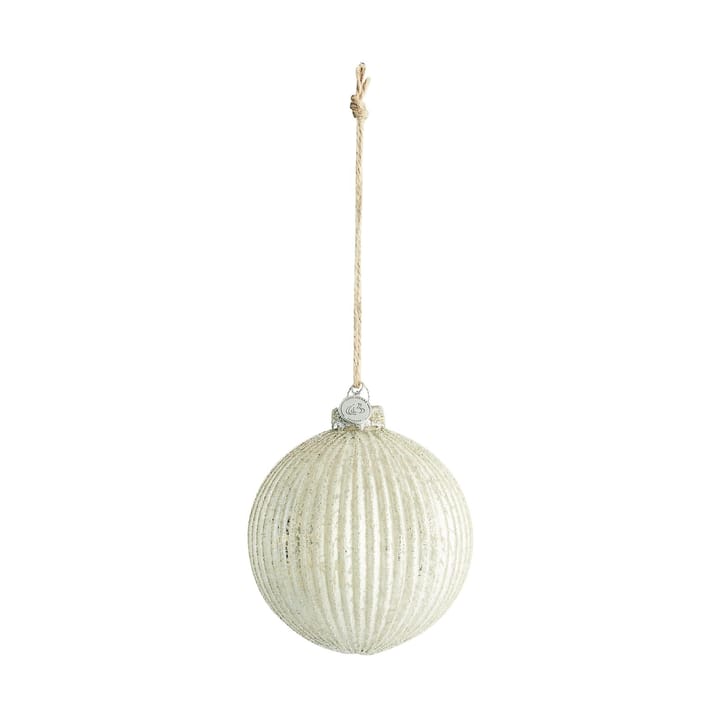 Bola de Natal Norille Ø11 cm - Off white, canelado - Lene Bjerre