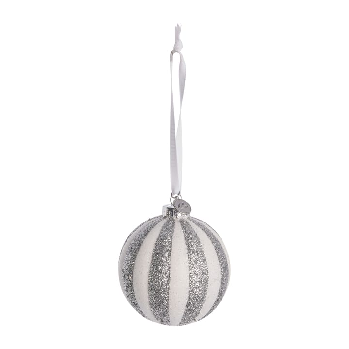 Bola de Natal Selvie Ø8 cm - white-silver - Lene Bjerre