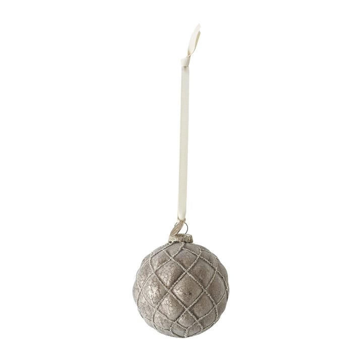 Bola de natal xadrez Ø8 cm - Castanho antigo - Lene Bjerre