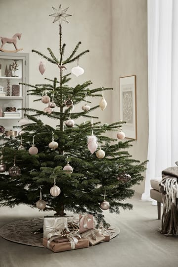 Decoração de Natal Cadelia árvore Ø8 cm - powder-light gold - Lene Bjerre