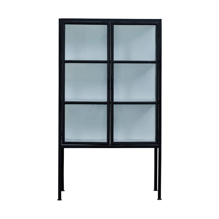 Depot armário vitrine 85x40x150 cm - Preto-branco - Lene Bjerre