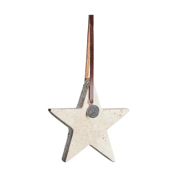 Enfeite de Natal Elina estrela 10 cm - Linen - Lene Bjerre