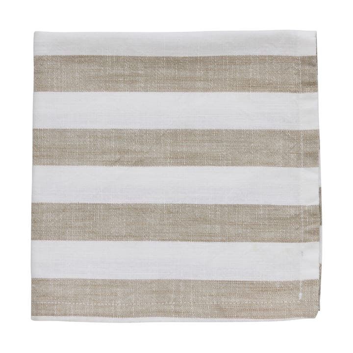 Guardanapo de algodão Olivia 40x40 cm - Off White-Linen - Lene Bjerre