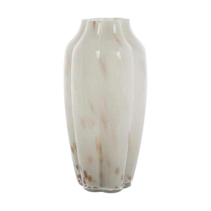 Mara vaso 15x15 cm - Off White-Light gold - Lene Bjerre