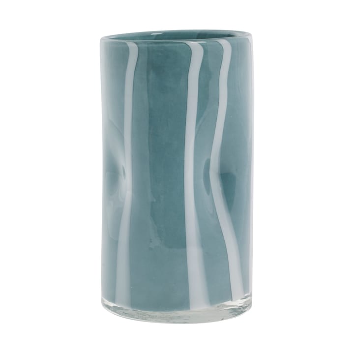 Marelle vaso Ø10 cm - Azul claro-branco - Lene Bjerre