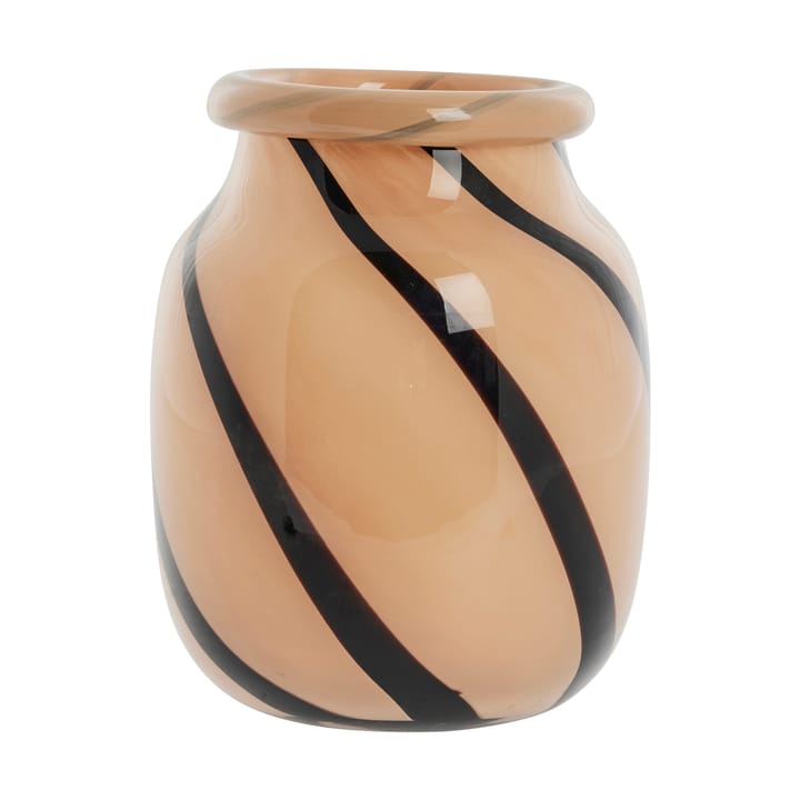 Marena vaso Ø16 cm - Preto-laranja - Lene Bjerre