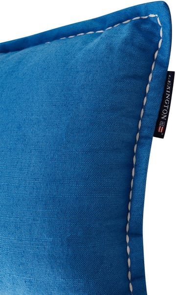 Almofada Logo Embroidered Linen/Cotton 30x50 cm - Blue - Lexington