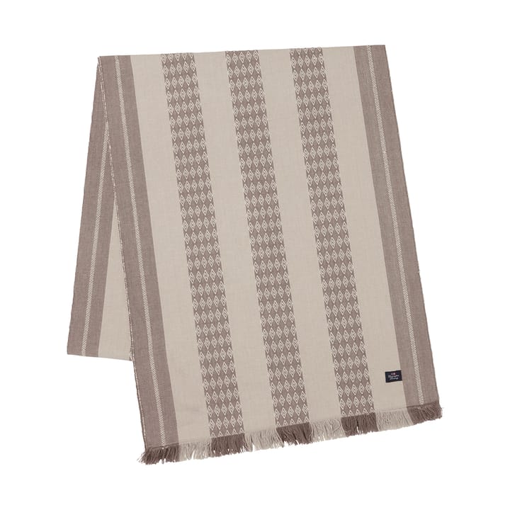 Caminho de mesa Jacquard Striped 50x250 cm - Beige - Lexington