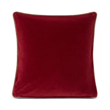 Capa de almofada algodão e veludo Merry Little Org 50x50 cm  - vermelho-bege - Lexington