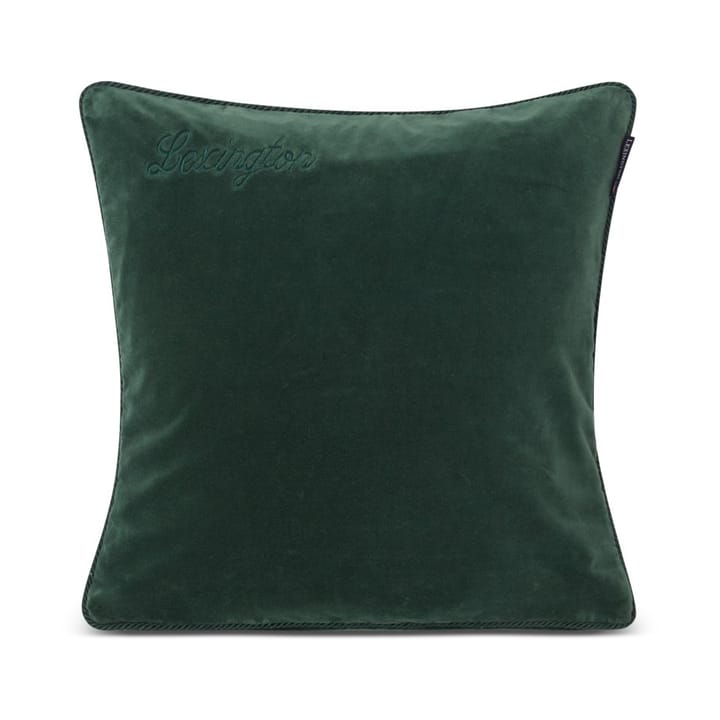 Capa de almofada algodão e veludo Organic 50x50 cm  - Verde - Lexington